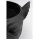 Vaso de plantas Decorativo Bulldog Preto