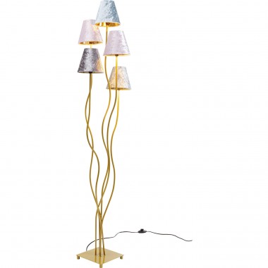 Candeeiro de Chão Flexible Velvet Dourado Cinque-52433 (10)