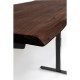 Secretária Smart Harmony nogueira preta 160x80cm 