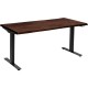Secretária Smart Harmony nogueira preta 160x80cm 