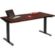 Secretária Smart Harmony nogueira preta 160x80cm 
