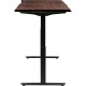 Secretária Smart Harmony nogueira preta 160x80cm 