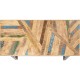 Mesa Abstract prateada 180x90 cm 
