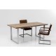 Mesa Parquet cromada 180x90cm