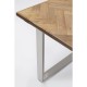 Mesa Parquet cromada 180x90cm