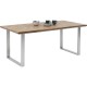Mesa Parquet cromada 180x90cm