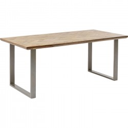 Mesa Parquet prateada 180x90 cm