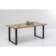 Mesa Abstract preta 180x90 cm 