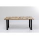 Mesa Abstract preta 180x90 cm 