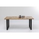 Mesa Abstract preta 180x90 cm 