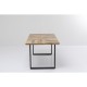 Mesa Abstract preta 180x90 cm 
