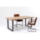 Mesa Parquet preta 180x90 cm 