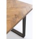 Mesa Parquet preta 180x90 cm 