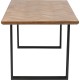 Mesa Parquet preta 180x90 cm 