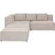Sofá de canto Infinity otomana creme esquerdo-85493 (11)