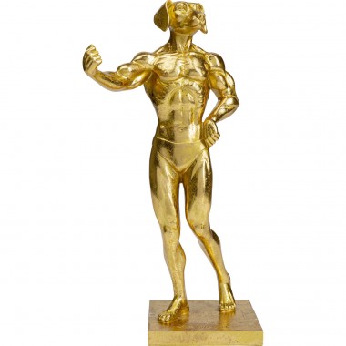 Peça Decorativa Muscle Dog Dourada-52228 (7)
