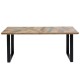 Mesa Abstract preta 180x90 cm 