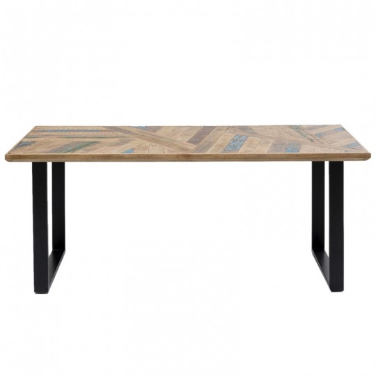 Mesa Abstract preta 180x90 cm 