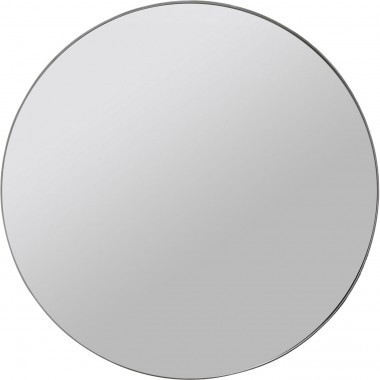 Miroir Curvy look chrome Ø100