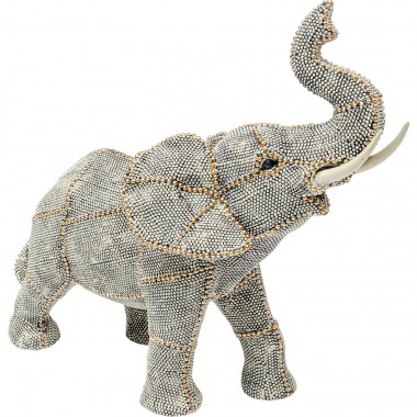 Peça Decorativa Walking Elephant Pearls Pequeno