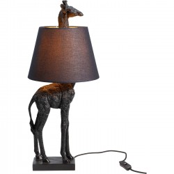 Candeeiro de Mesa Giraffe Preto Mate