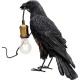 Lampe à poser Animal Crow noir mat