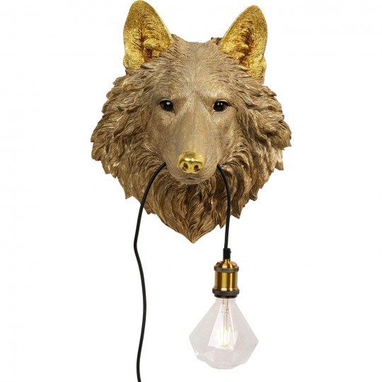 Candeeiro de Parede Wolf Head