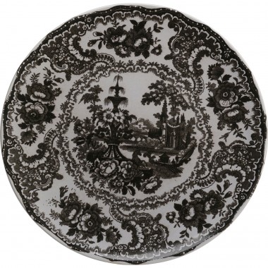 Assiette Sakura gris Ø22