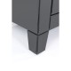 Petite commode Luxury Push 2 tiroirs gris