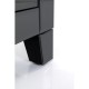 Petite commode Luxury Push 2 tiroirs gris