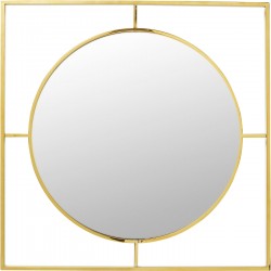 Espelho Stanford Moldura Dourado Ø90cm