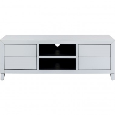 Mesa TV Luxury Push Branco 140x50cm