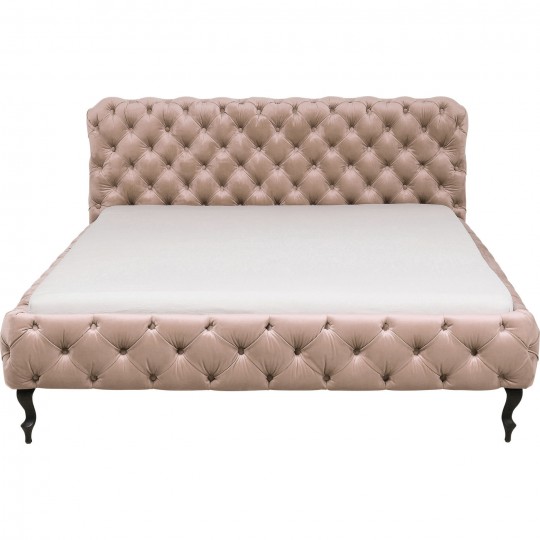 Cama Desire Velvet Ecru 160x200 cm