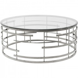 Mesa de centro Jupiter Silver Ø100cm