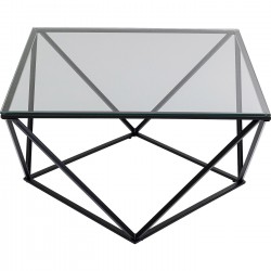 Mesa de centro Cristallo Black 80x80cm