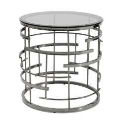 Mesa de apoio Jupiter Silver Ø55cm