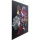 Quadro de vidro Colorful Swarm Fish 120x120cm-53082 (7)