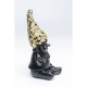 Peça decorativa Gnome Meditation Black Gold 19cm