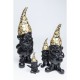 Peça decorativa Gnome Meditation Black Gold 19cm