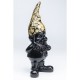 Peça decorativa Gnome Standing Black Gold 45cm