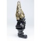 Peça decorativa Gnome Standing Black Gold 45cm