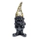 Peça decorativa Gnome Standing Black Gold 45cm