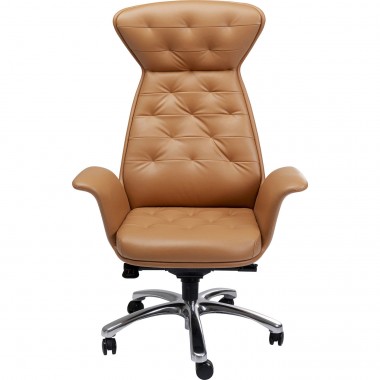 Chaise de bureau pivotante Brady argenté