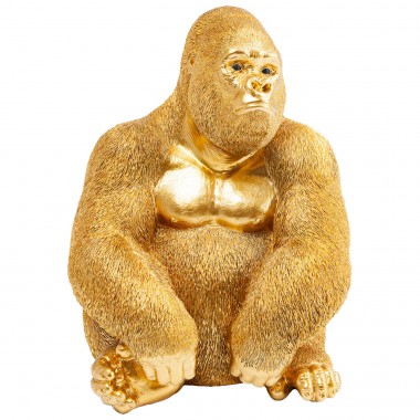 Peça Decorativa Monkey Gorilla Side Medium Gold