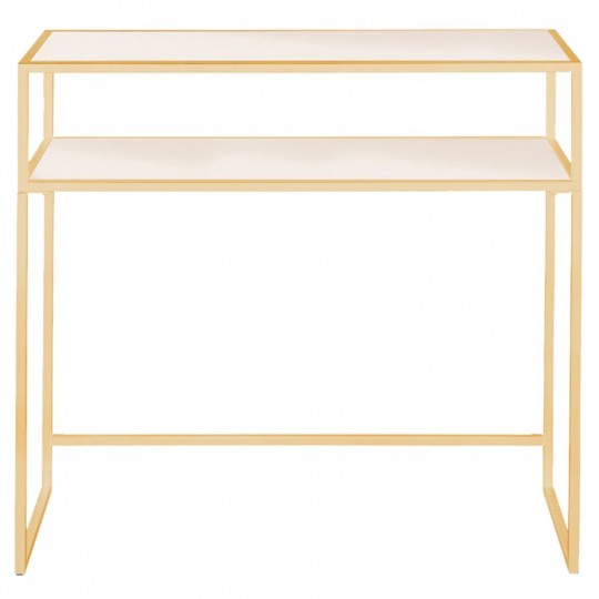 Console Loft doré 85x80cm