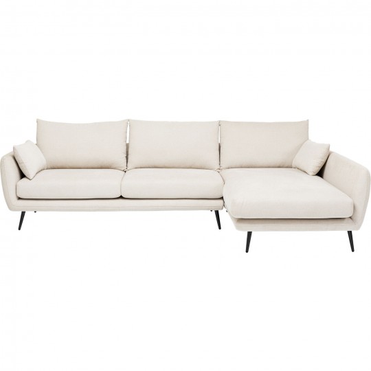 Sofá de canto Amalfi Direito Creme 275cm