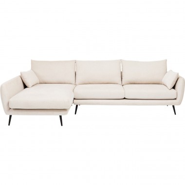 Sofá de canto Amalfi Esquerdo Creme 275cm