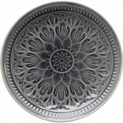 Prato Sicilia Mandala Cinzento Ø21cm