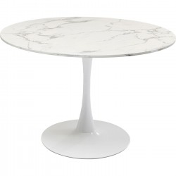 Mesa Schickeria Marbleprint Branca Ø110cm-85897 (5)