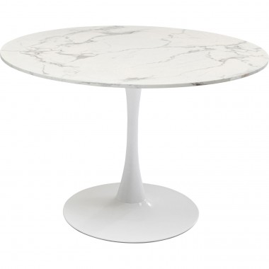 Mesa Schickeria Marbleprint Branca Ø110cm-85897 (5)